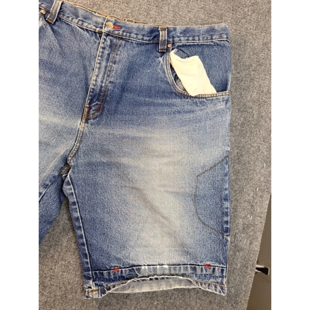 Merchant Jeans Co Mens 44 Blue Cotton Denim Carpenter Shorts Vintage Y2K Workwea